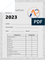 EXAMEN SIMULACRO COMIPEMS - Versión 6 - 2022