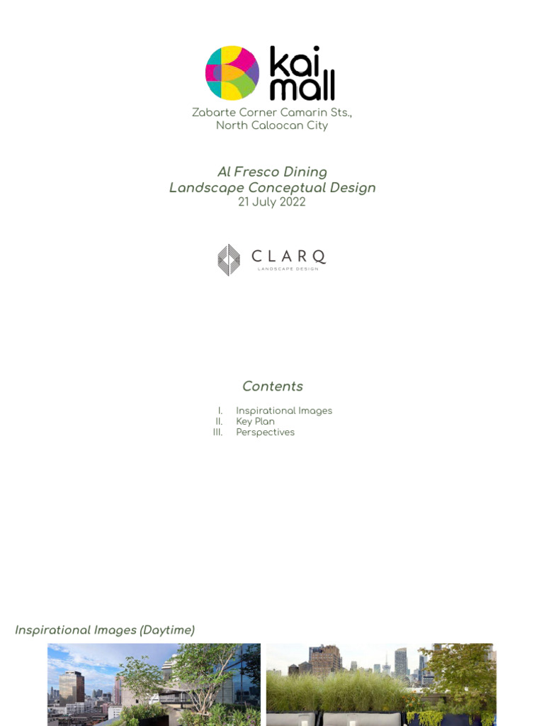 Al Fresco Dining Landscape Design | PDF