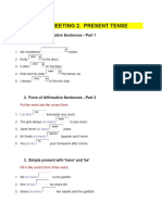 Exercises Meeting 2. Present Tense