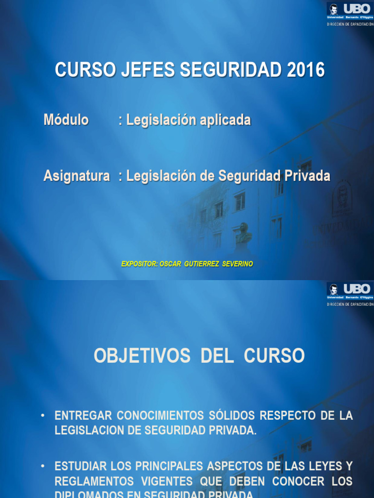Legislación de Seguridad Privada en Chile | PDF | Valores | Chile