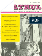 Revista Teatrul, Nr. 9, Anul XIX, Septembrie 1974