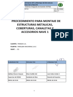 Procedimiento para Montaje de Estructuras Metalicas, Cerramiento