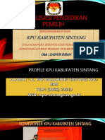 Sosialisasi Pendidikan Pemilih: Kpu Kabupaten Sintang