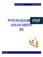 Punto de Equilibrio y Apalancamiento 2022