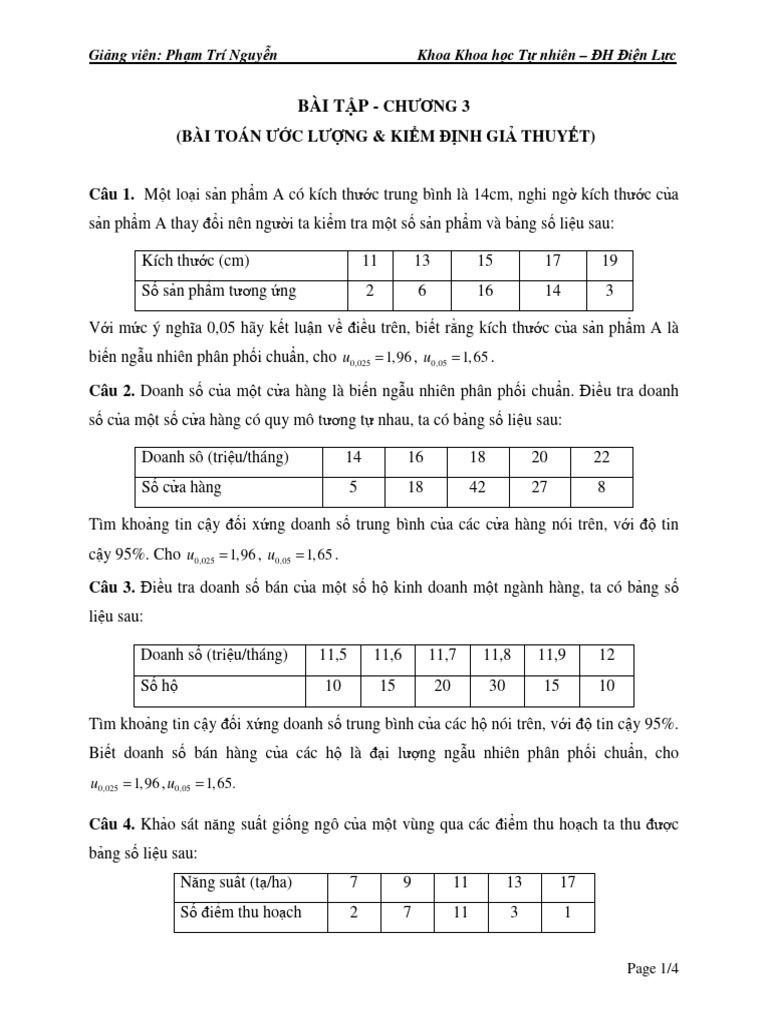 BT Chuong 3 | PDF