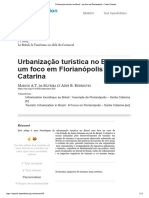 Urbanização Turística No Brasil - Um Foco em Florianópolis - Santa Catarina