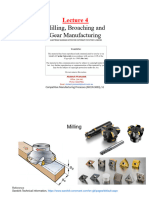 Lecture 4 Milling Broaching and Gear Manufacturing