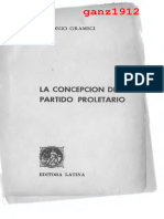 GRAMSCI, ANTONIO - La Concepción Del Partido Proletario (Por Ganz1912)