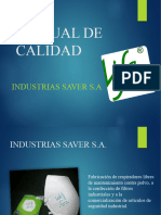 Manual de Calidad Saver Sa