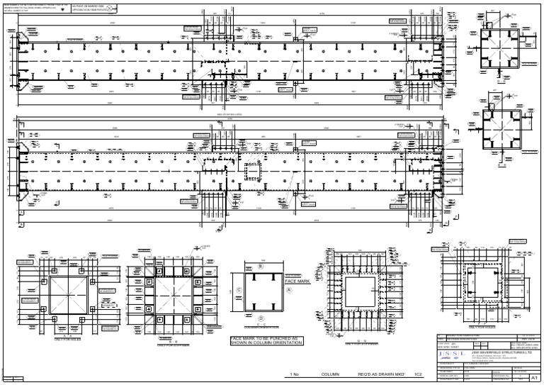 (Applicable in Only Beam Fin Plate) : 1C2 Column 1 Req'D As Drawn MKD ...