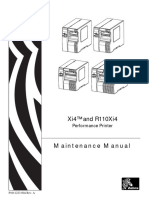Zebra I4 Maintenance Manual 2015