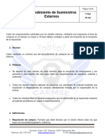 Procedimiento de Suministros Externos 602-2