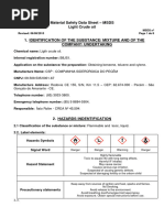 Unleaded Gasoline Safety Data Sheet | PDF | Gasoline | Toxicity