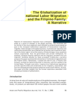 Tyner, James A. 2002.the Globalization of Transnational Labor Migration and The Filipino Family