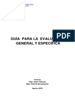 Guía para Evaluación General y Específica