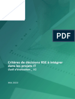Cigref Criteres de Decisions RSE Dans Les Projets IT Outil Devaluation Et de Maturite Mai 2023