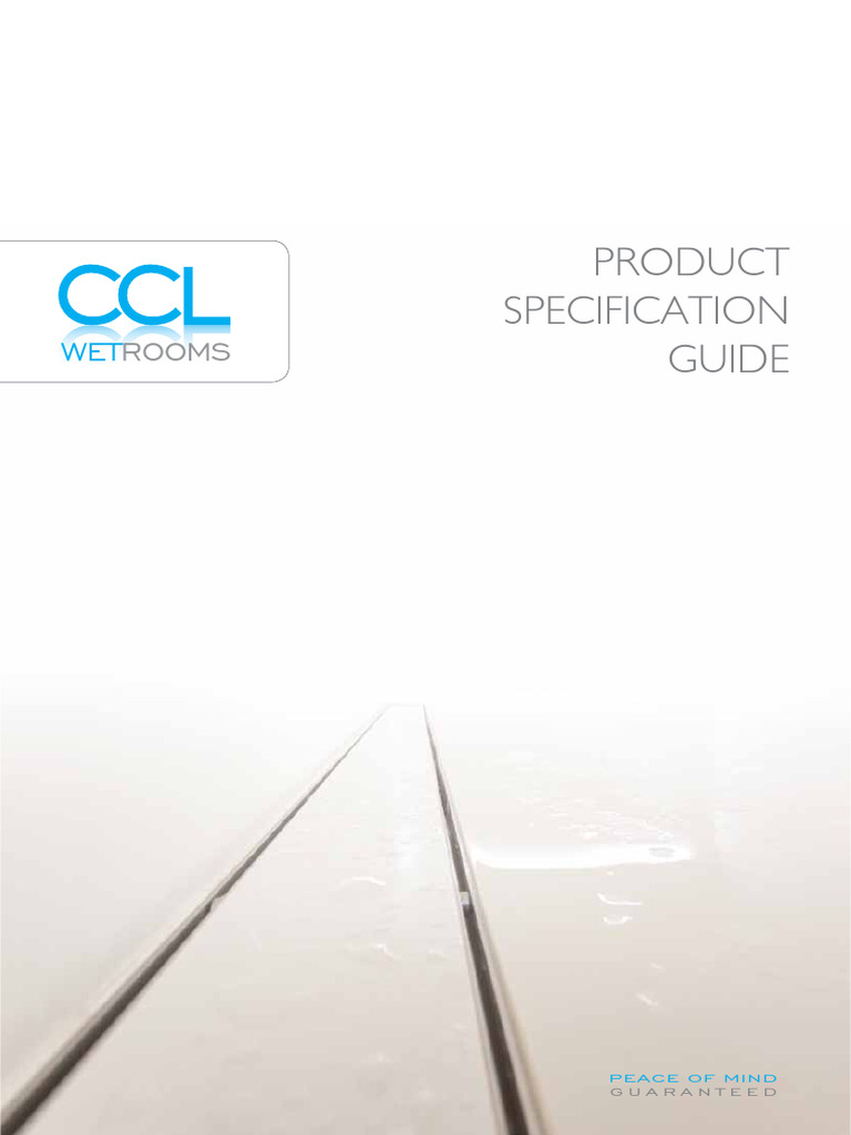 Product Specification Guide: Rooms | PDF | Shower