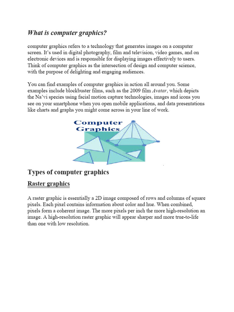 Computer Graphics | PDF | Computer Graphics | Computer Generated Imagery