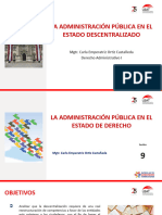 La Administración Pública en El Estado Descentralizado