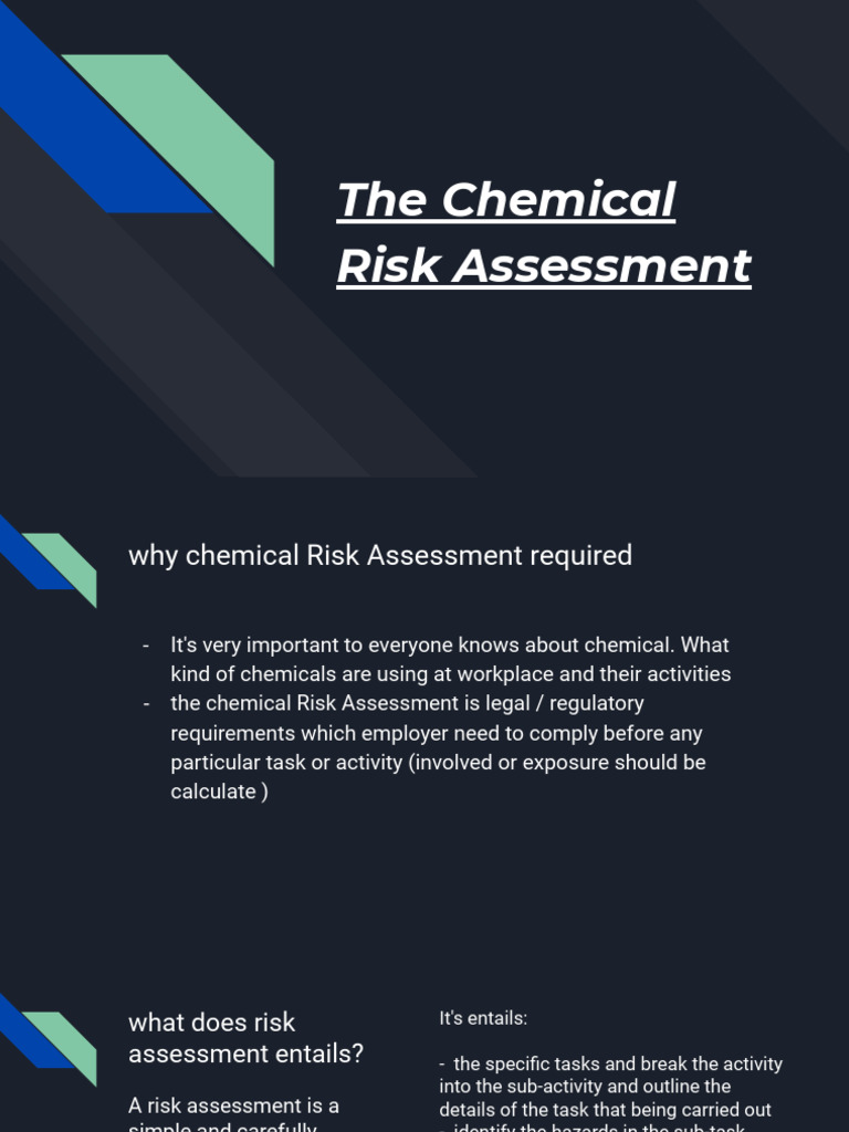 Chemical Risk Assessment Guide | PDF | Risk | Risk Assessment