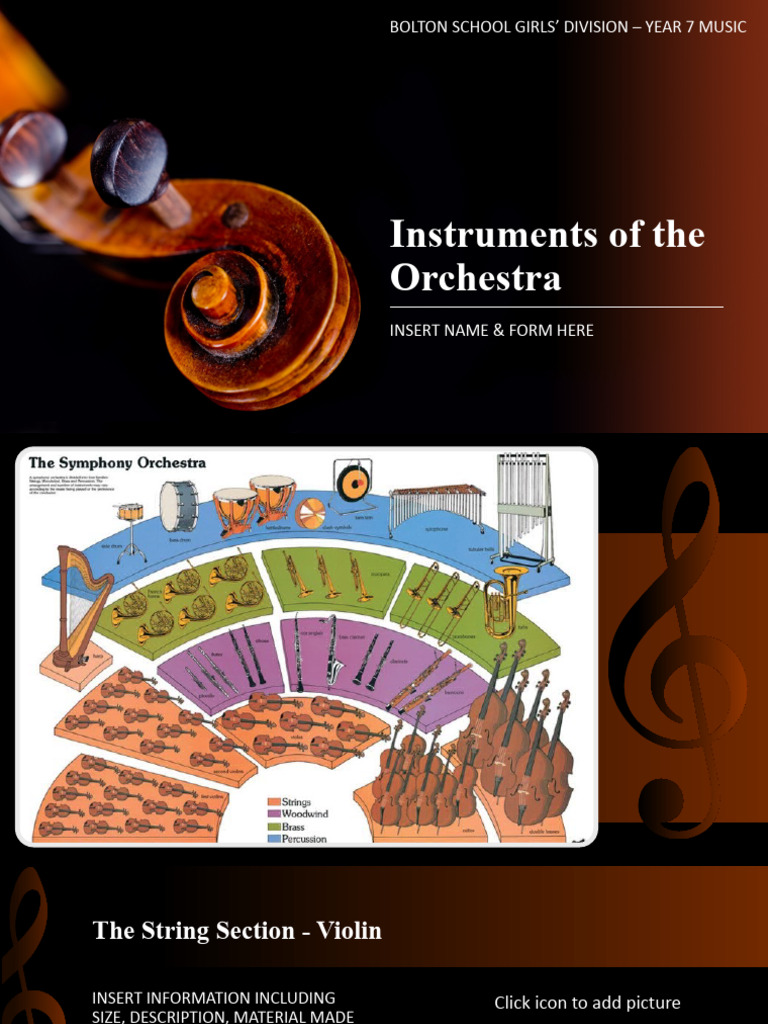 Orchestra Instruments Overview for Students | PDF | Woodwind ...