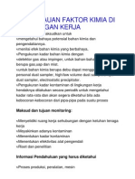 Pemantauan Faktor Kimia Di Lingkungan Kerja