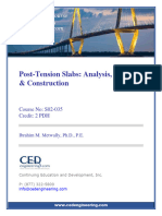 S02-035 - Post-Tension Slabs Analysis, Design & Construction - US