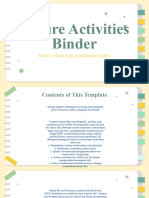 Nature Activities Binder Yellow Variant