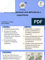 Diferenças, Pessoas Com Deficiência e Capacitismo: Sociologia