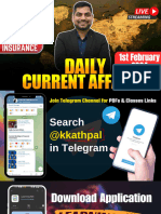 1st February 2024 Current Affairs by Kapil Kathpal Bilingual