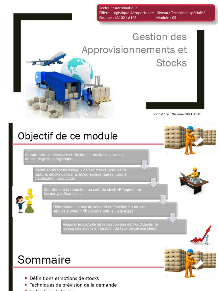 Gestion des Stocks en Logistique Aéronautique | PDF | Inventaire | Économie