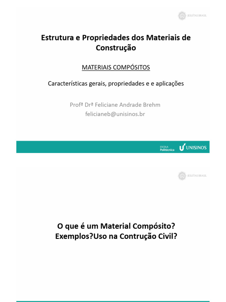 Materiais Compósitos na Construção Civil | PDF | Material composto ...