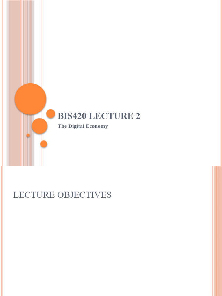 Lecture 2 The Digital Economy | PDF | Private Sector | Strategic Management