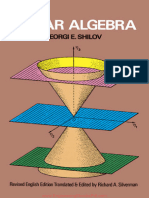 Linear Algebra by Georgi E. Shilov and Richard A. Silverman