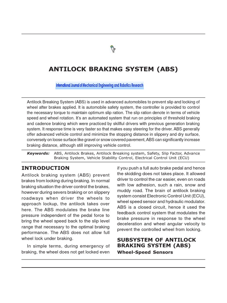 Advanced Auto Braking Explained | PDF | Anti Lock Braking System | Brake