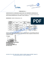 Formulario No.2 ACREDITACION EXPERIENCIA HABILITANTE