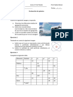 Evaluación de Química9no - Cop2