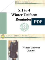 S.1-4 Winter Uniform Reminders (21-22)