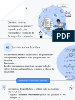 Inecuaciones Lineales y Cuadráticas