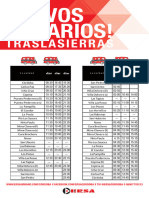 Horarios Traslasierra