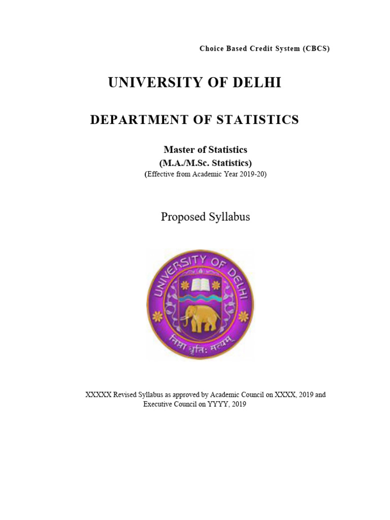 M.Sc. CBCS Syllabus | PDF | Integral | Limit (Mathematics)
