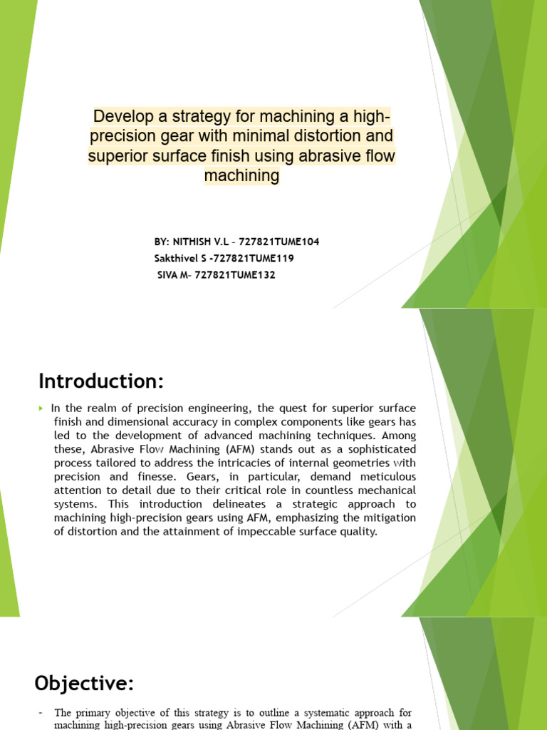 Machining A HighPrecision Gear With Minimal Distortion and Superior