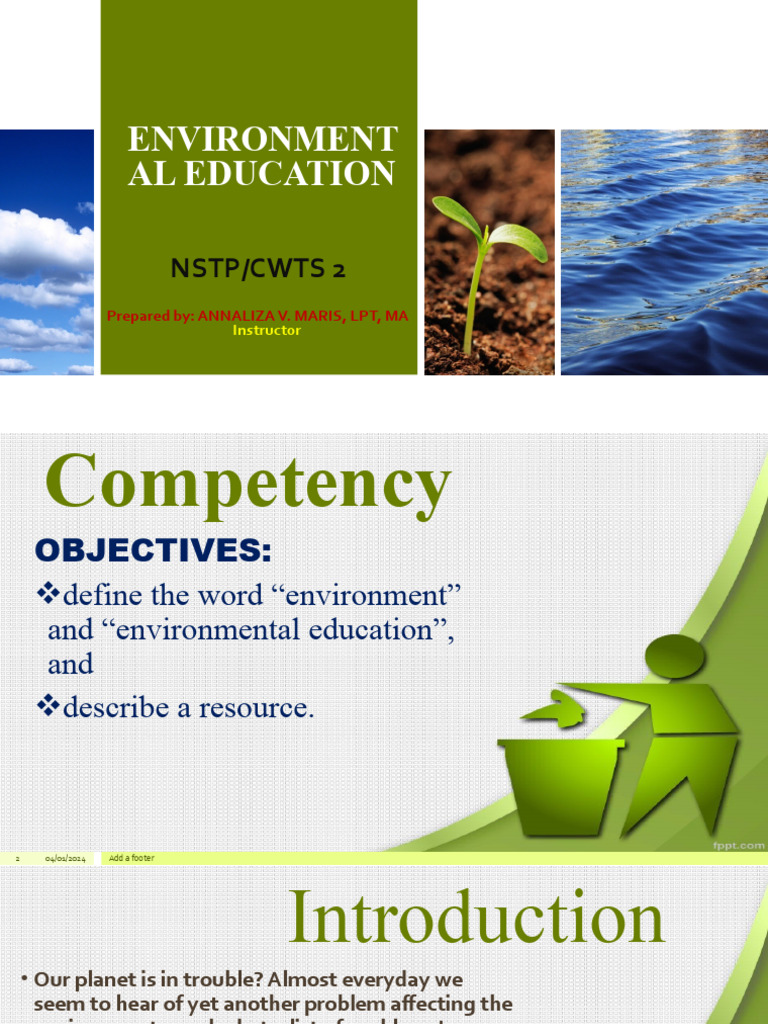 Environmental Education | PDF | Resource | Natural Environment