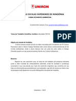 Gumercindo - Direito Ambiental - TED N1 - Código Florestal X Crimes Ambientais