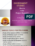 How To Write EVS Project Report