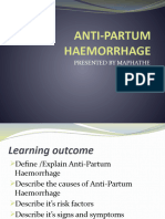 Anti Partum Haemorrhage