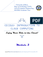 CEC315 - Introduction To Cloud Computing - Module 3