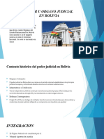 Poder U Organo Judicial en Bolivia Trabajo