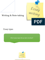 Introduction To Essay Writing