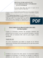 Pases de Ley, Apositlla y Docs Provenientes Del Extranjero